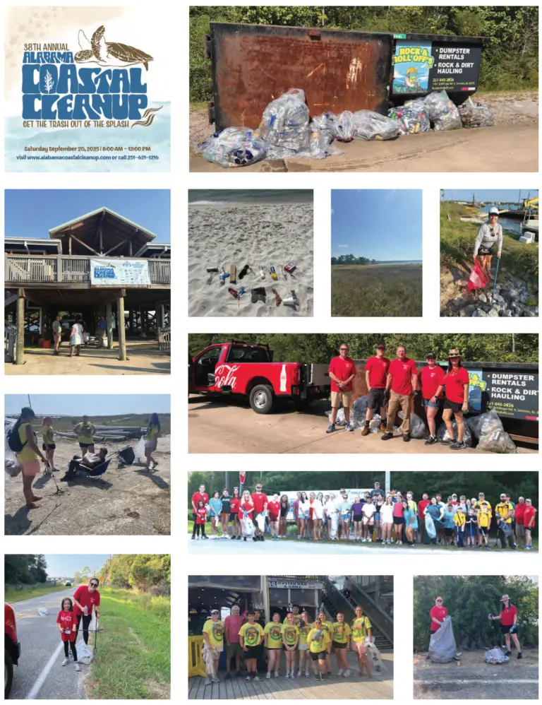 Photos from AL PALS 2025 Coastal Clean-Up event
