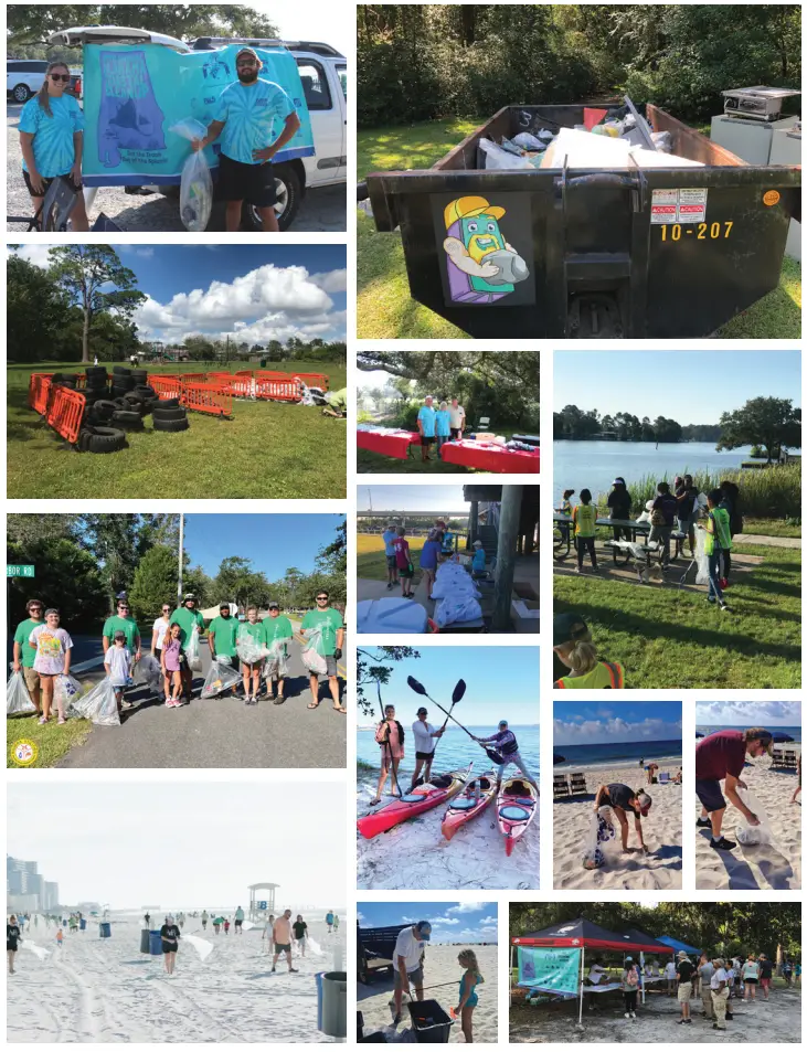 Photos taken at the 2022 Coastal Cleanup
