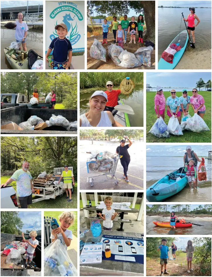 Photos from AL PALS 2023 Coastal Clean-Up event