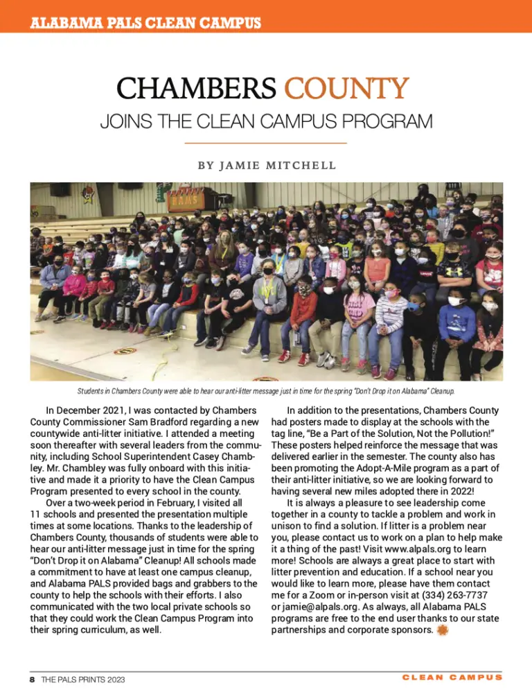 AL PALS Winter 2023 Newsletter Cover (Q1)