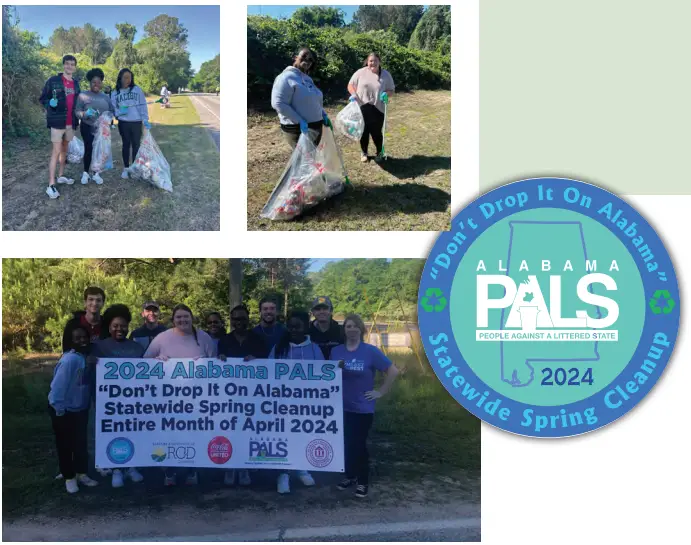 Photos taken from the 2024 Spring Clean-Up event
