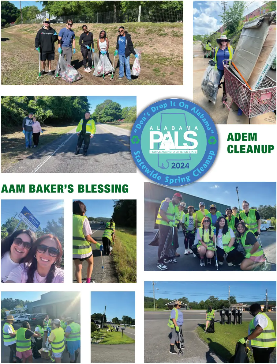 Photos taken from the 2024 Spring Clean-Up event