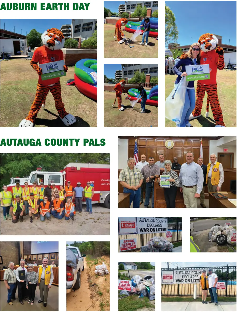 Photos taken from the 2024 Spring Clean-Up event