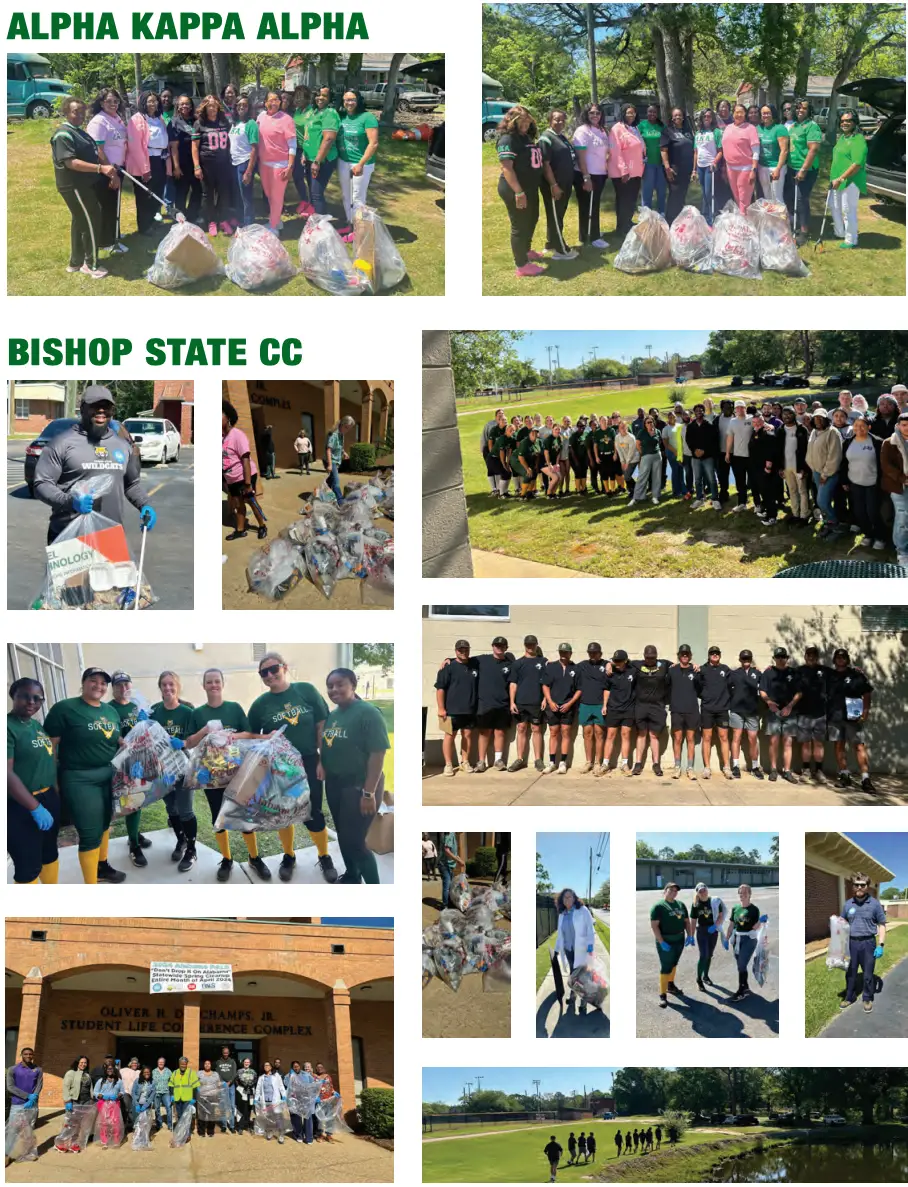 Photos taken from the 2024 Spring Clean-Up event
