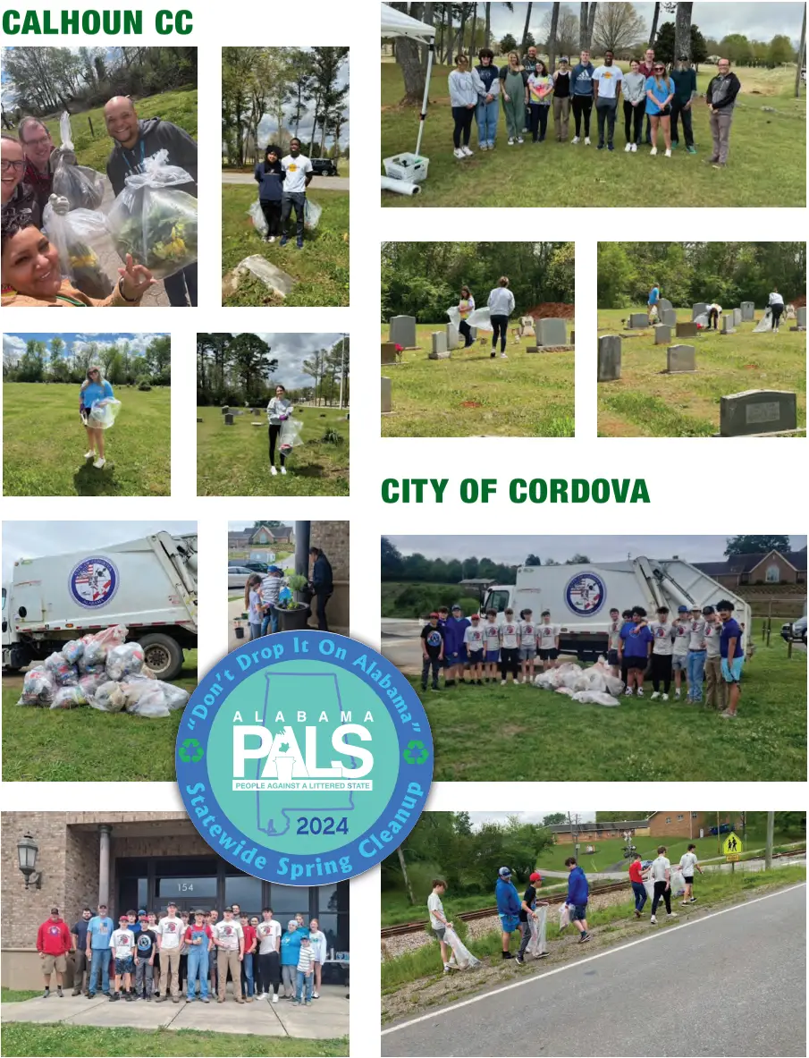 Photos taken from the 2024 Spring Clean-Up event