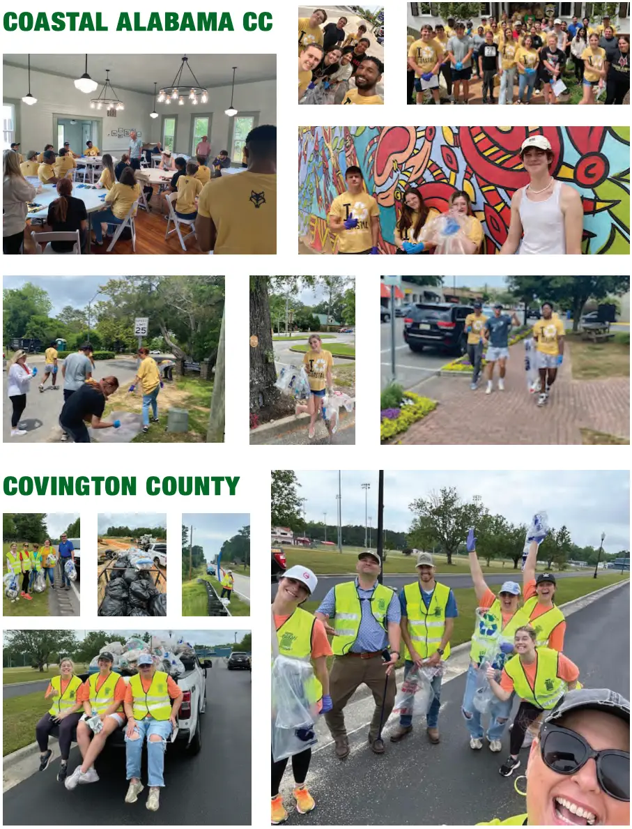 Photos taken from the 2024 Spring Clean-Up event
