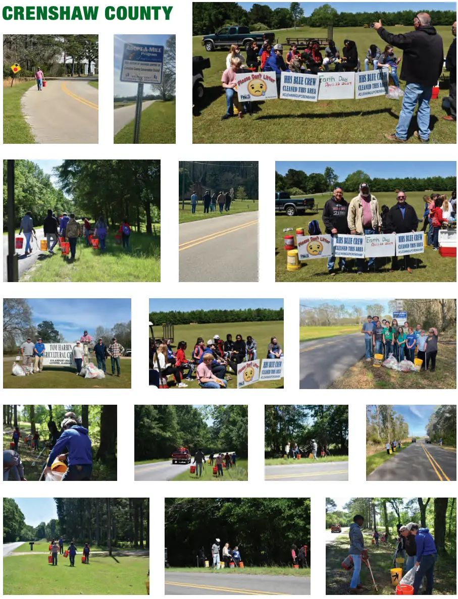 Photos taken from the 2024 Spring Clean-Up event