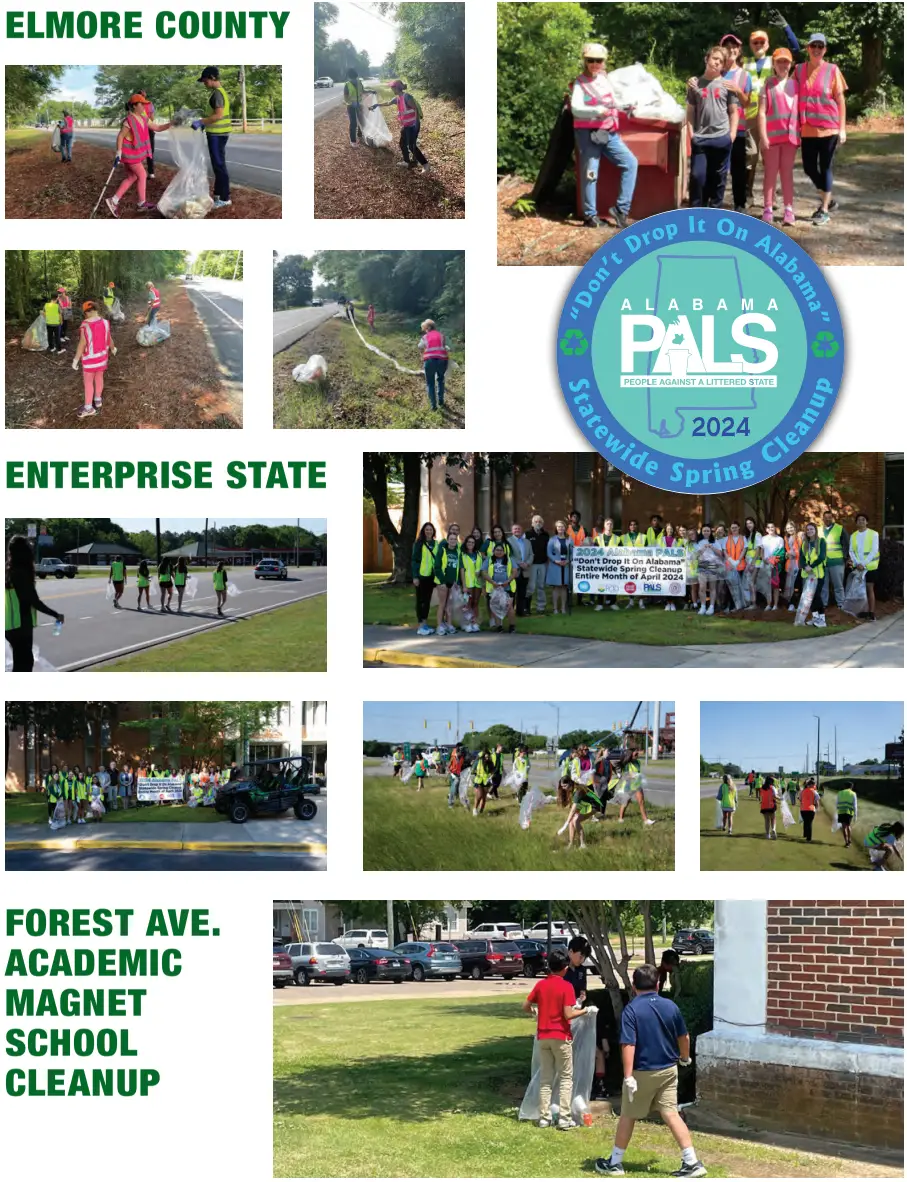 Photos taken from the 2024 Spring Clean-Up event