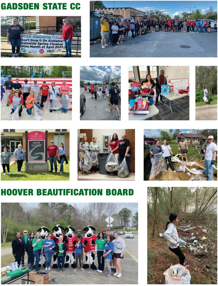 Photos taken from the 2024 Spring Clean-Up event