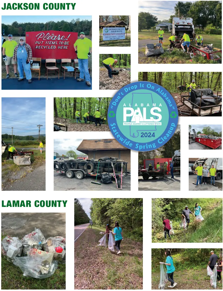 Photos taken from the 2024 Spring Clean-Up event