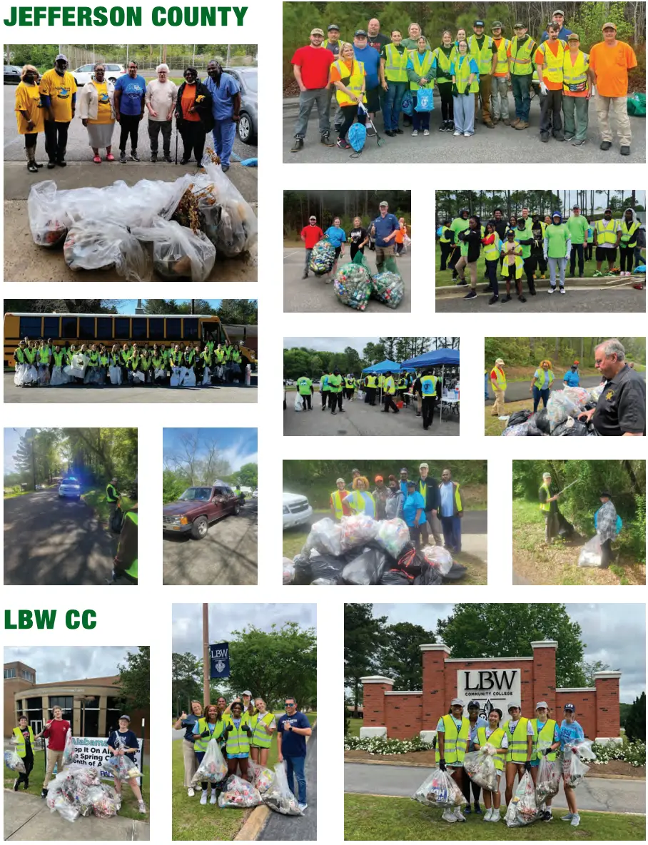 Photos taken from the 2024 Spring Clean-Up event