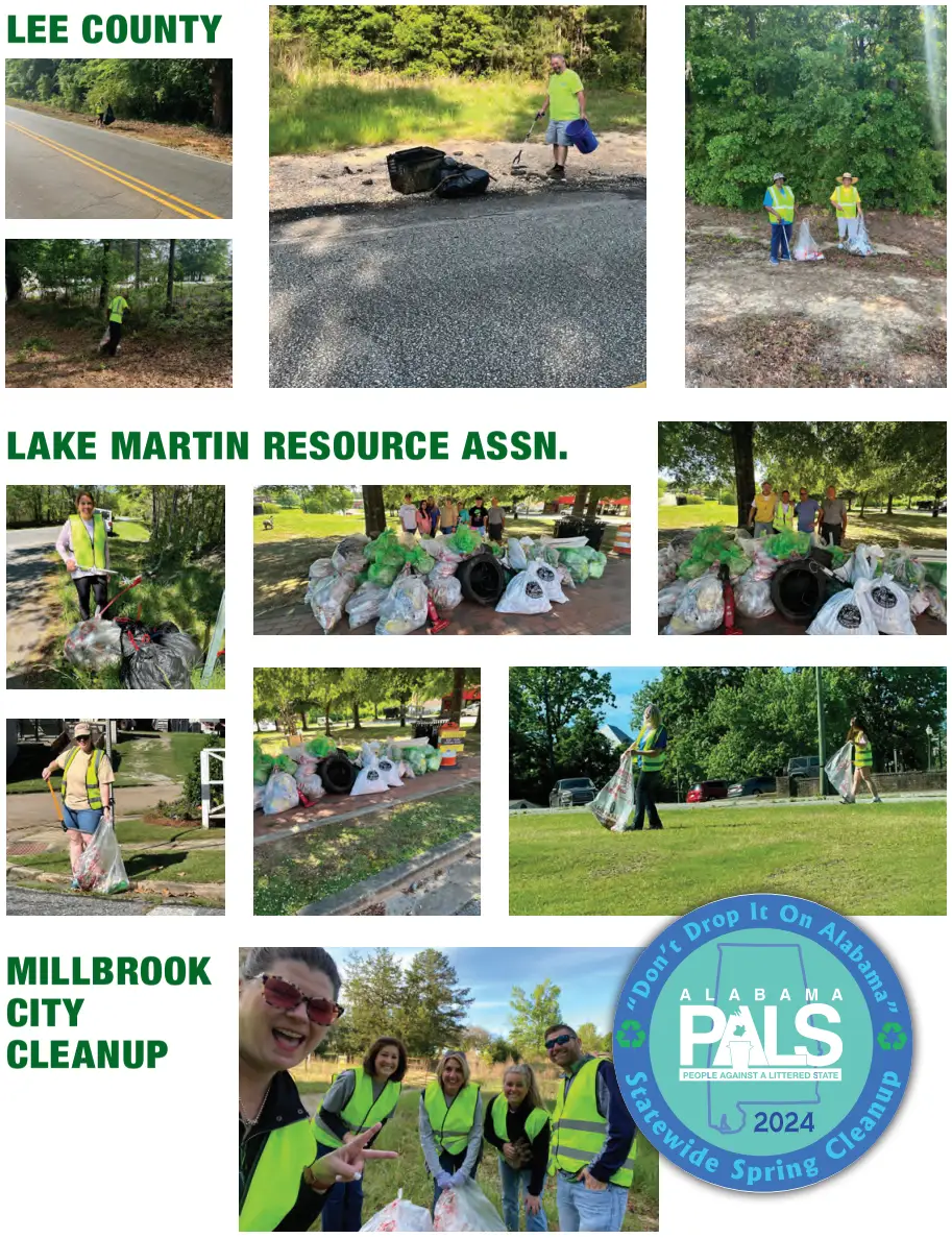 Photos taken from the 2024 Spring Clean-Up event