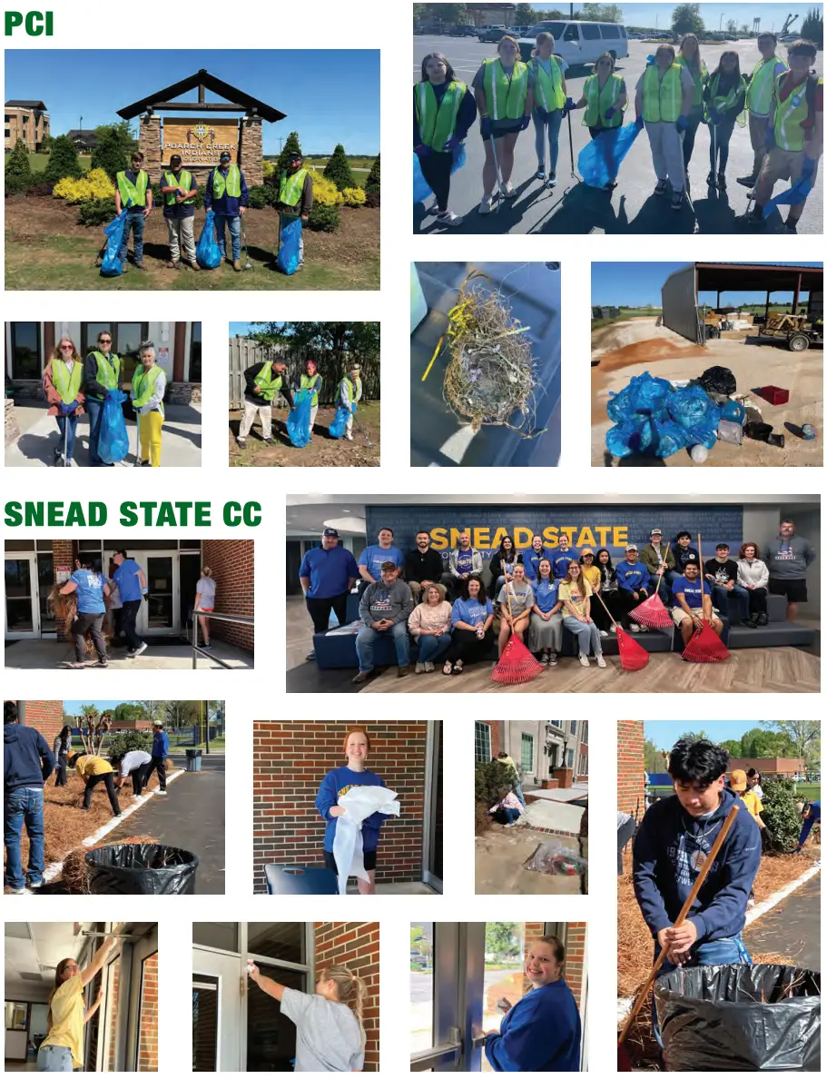 Photos taken from the 2024 Spring Clean-Up event