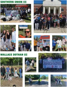 Photos taken from the 2024 Spring Clean-Up event