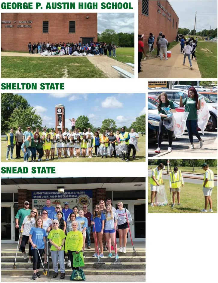 Photos taken from the 2023 Spring Clean-Up event