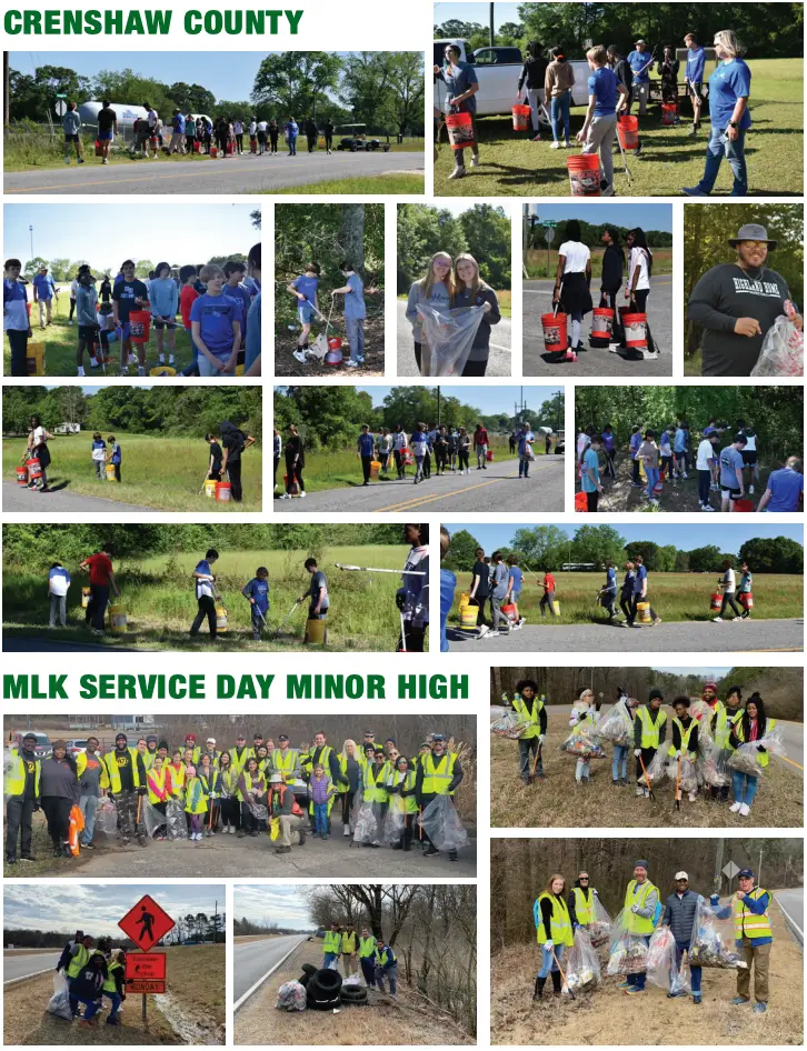 Photos taken from the 2023 Spring Clean-Up event