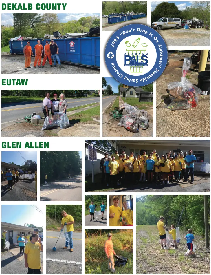 Photos taken from the 2023 Spring Clean-Up event