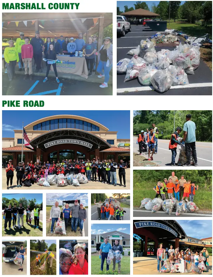 Photos taken from the 2023 Spring Clean-Up event