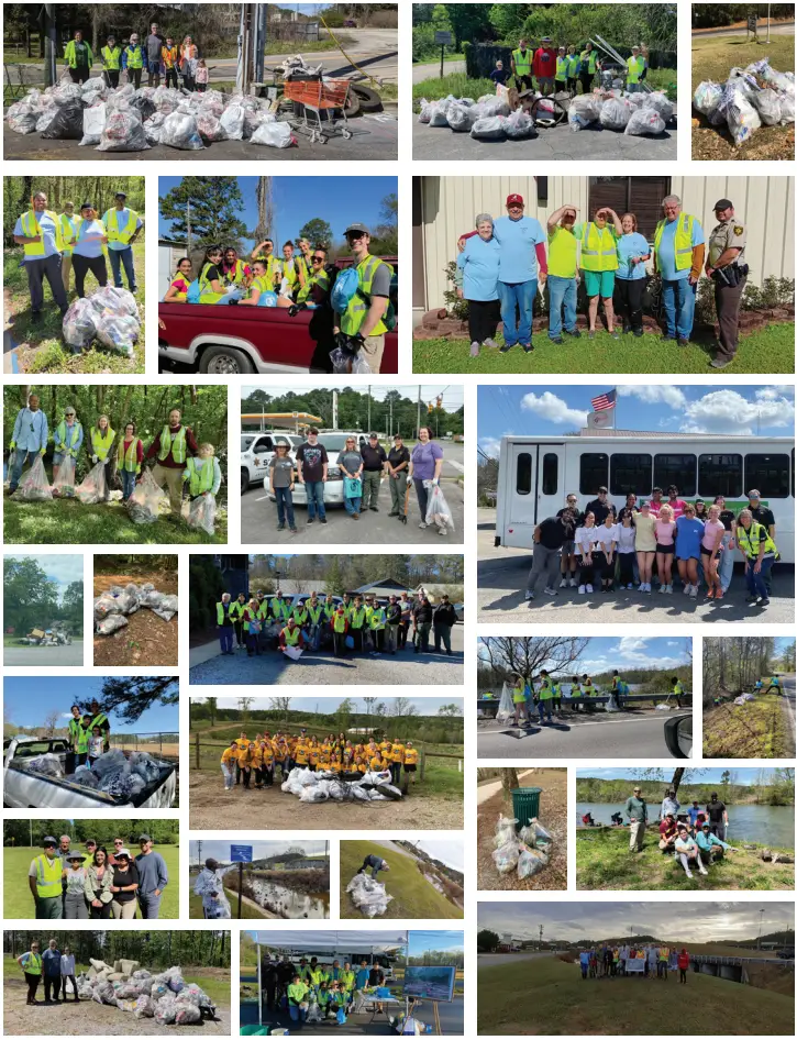 Photos taken from the 2023 Spring Clean-Up event