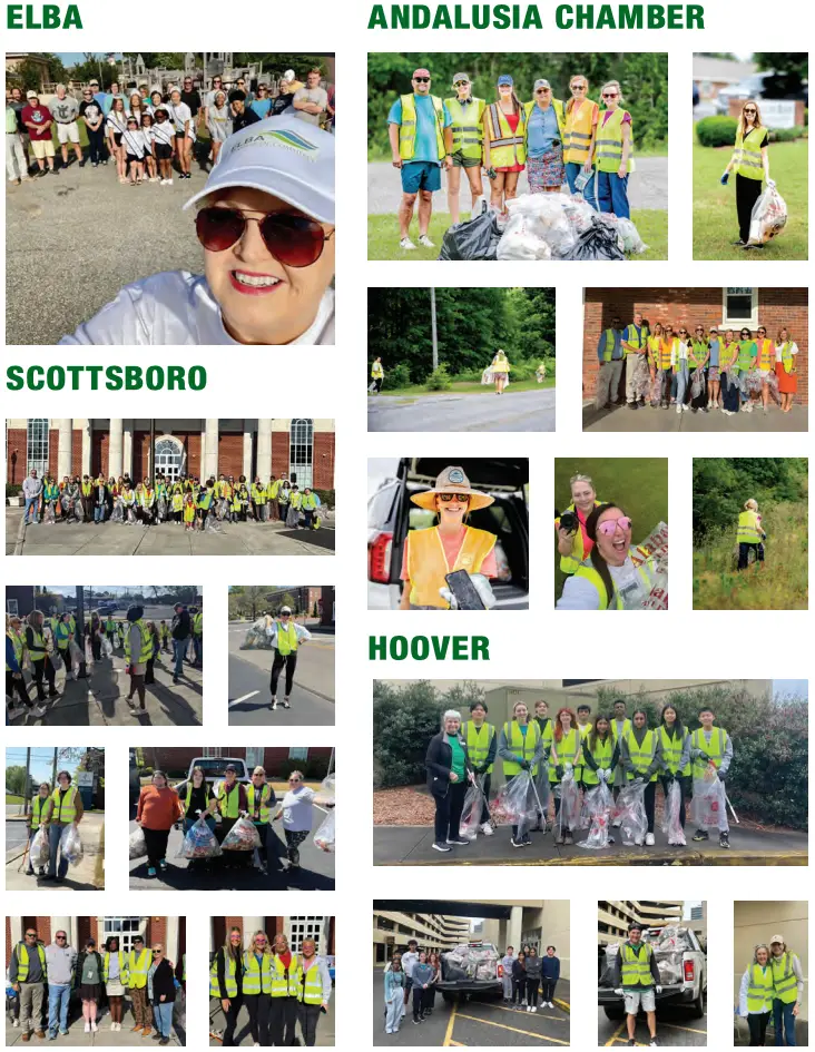 Photos taken from the 2025 Spring Clean-Up event