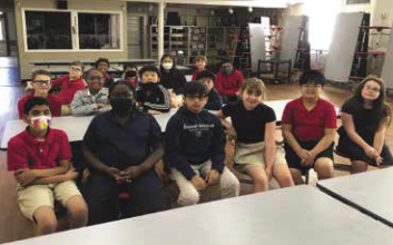 Students at Forest Avenue Academic Magnet School participating in the Clean Campus Program