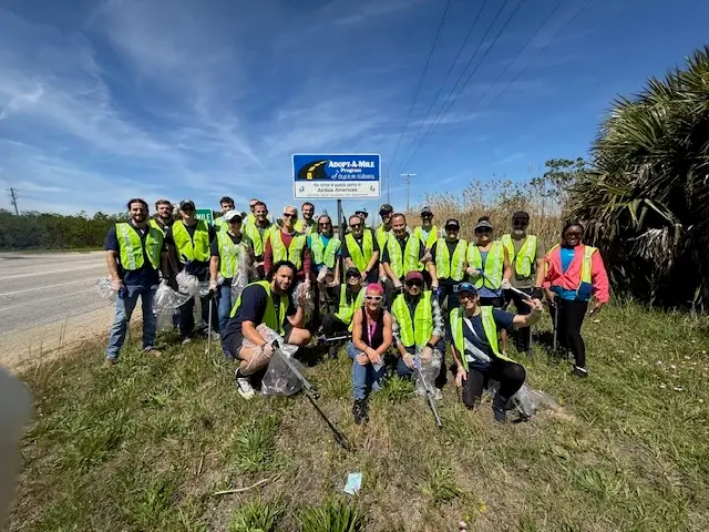 Airbus staff participating the Adopt-A-Mile program in 2026
