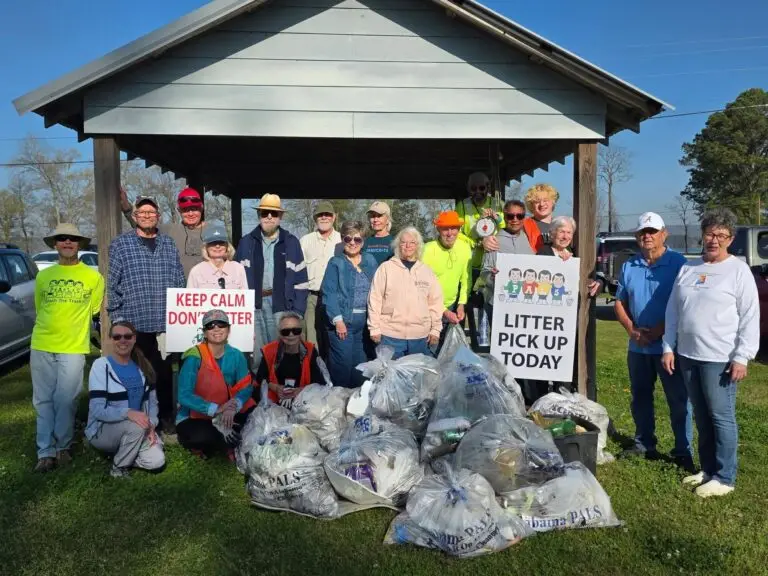 Marshall County Democrats participating in the Adopt-A-Mile program